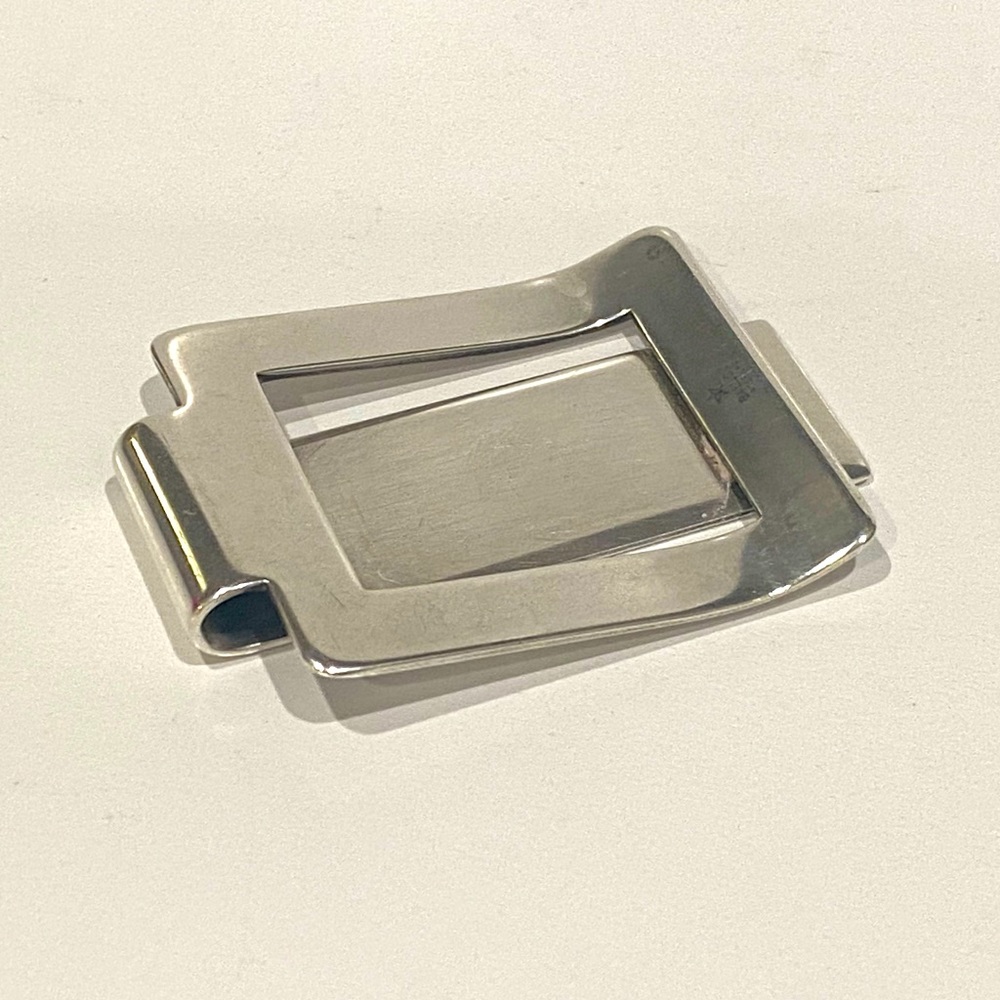 Vintage Sterling Silver Money Clip- Engraved